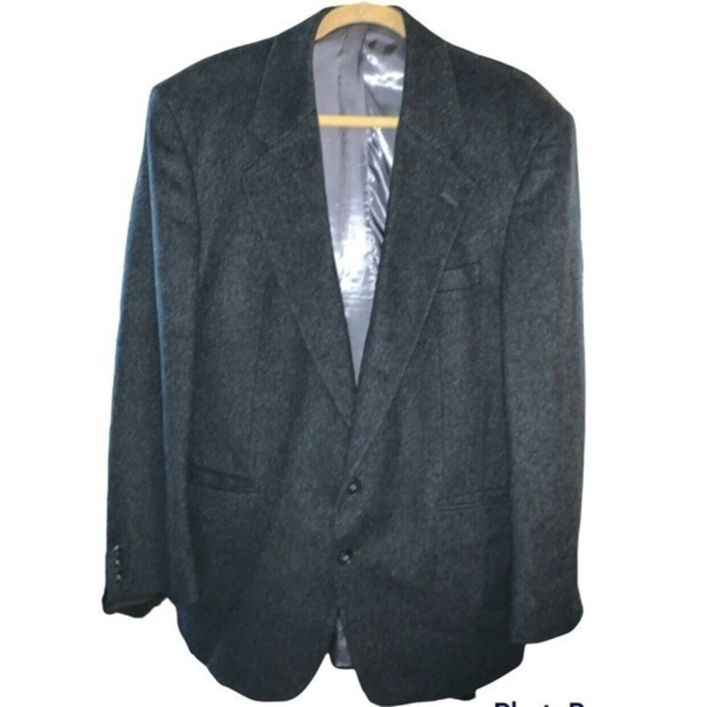 Men's ROBERTO VASALLI Gray Camel Hair Blazer‎ Suit Jacket Size 44